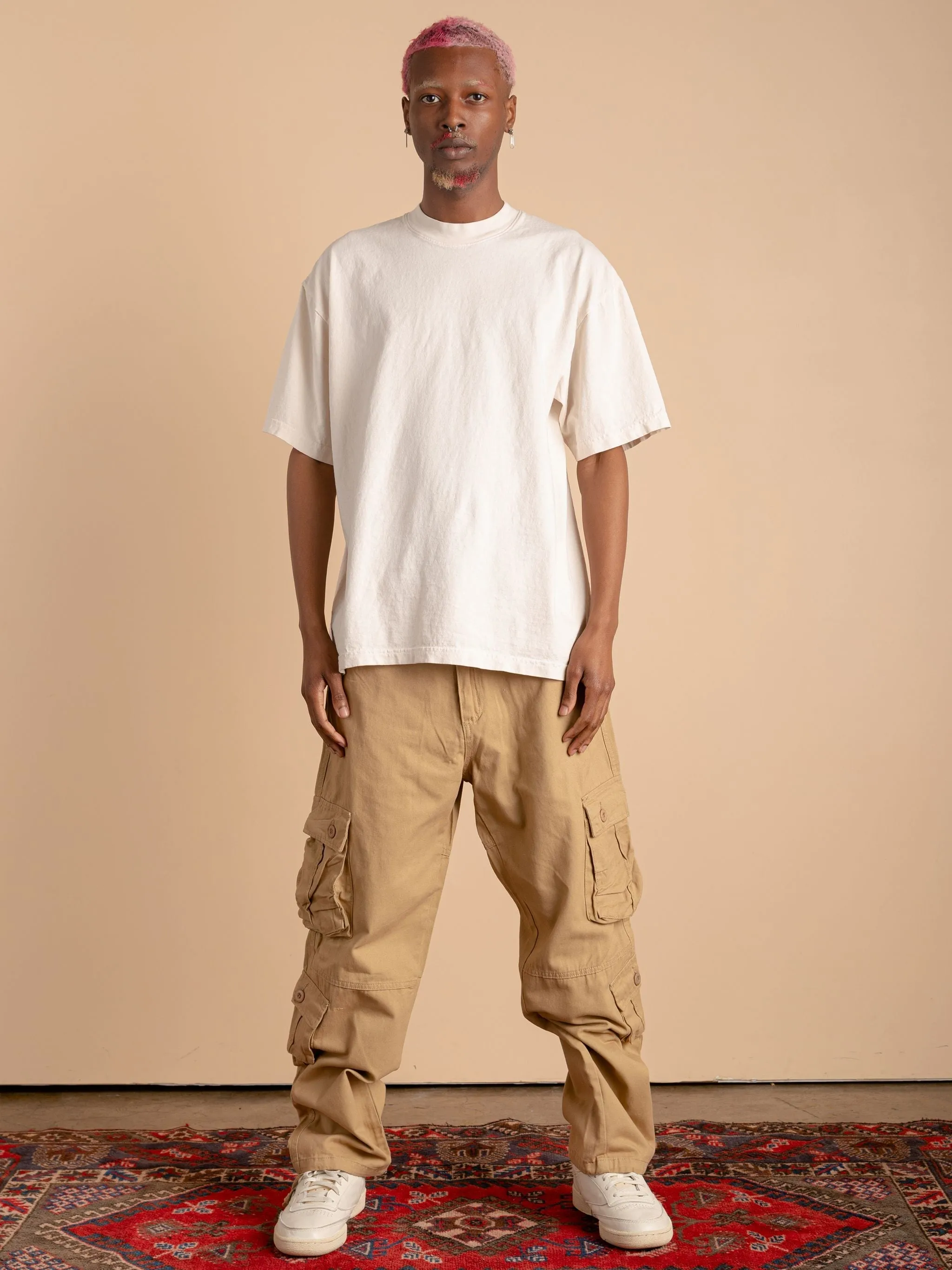 8 Pocket Cargo Pants-Tan