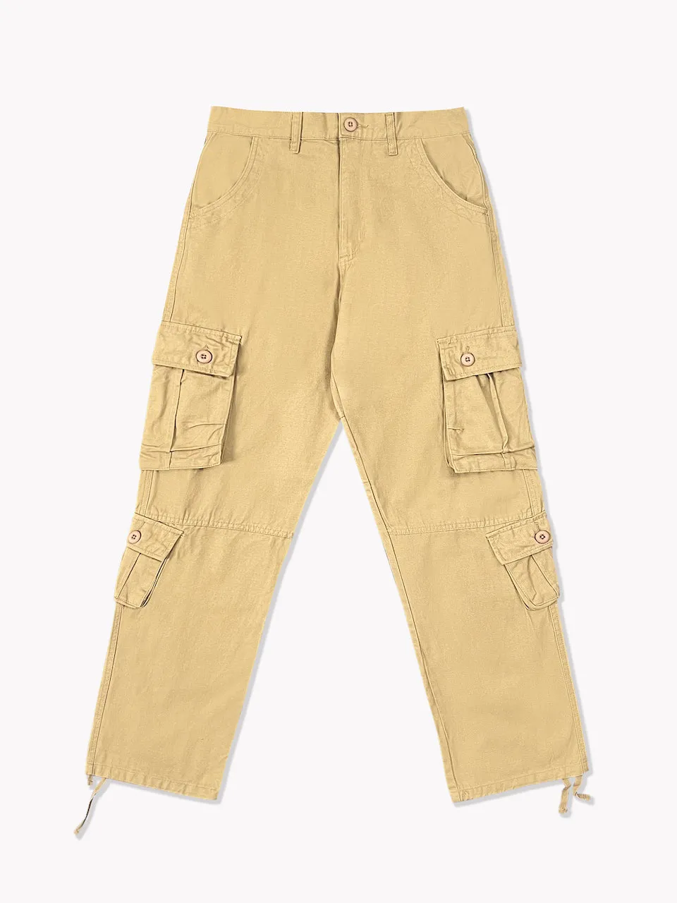 8 Pocket Cargo Pants-Tan