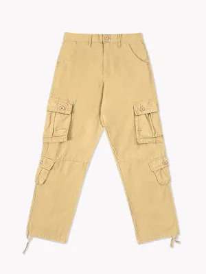 8 Pocket Cargo Pants-Tan