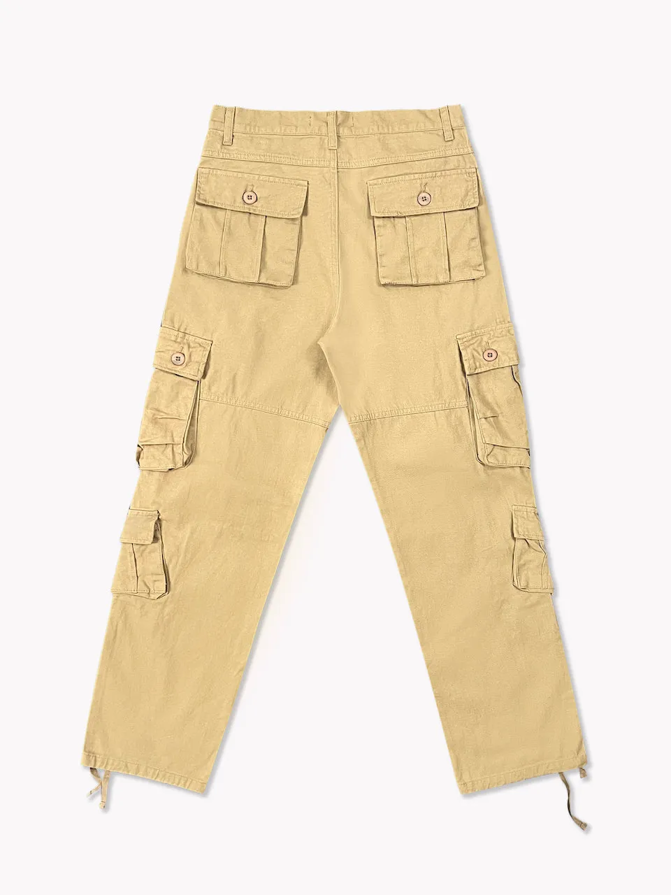 8 Pocket Cargo Pants-Tan