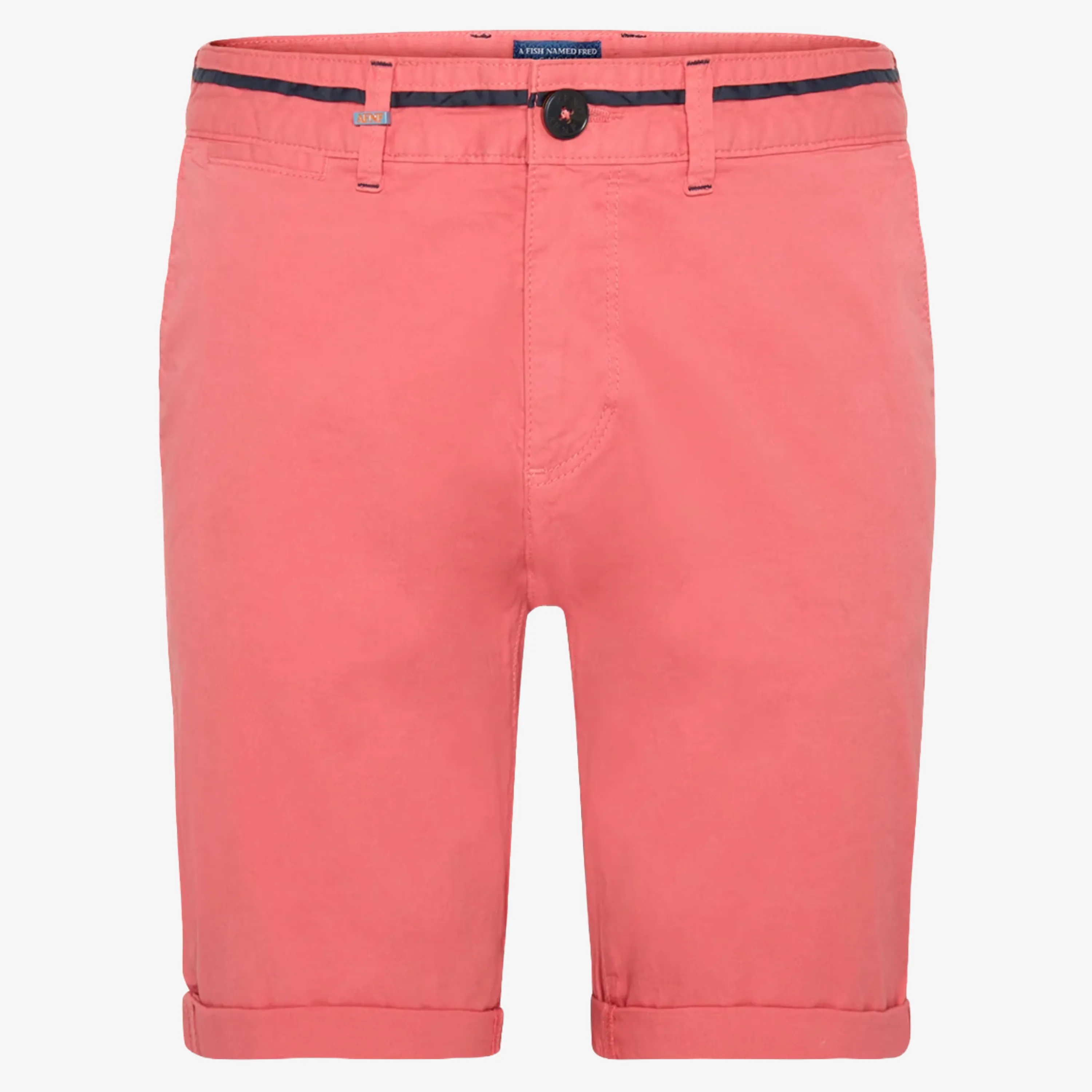 A Fish Named Fred Garment Dye Bermuda Shorts - Bright Pink