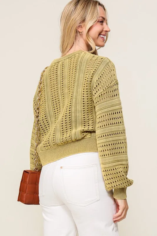 ACID WASH SWEATER