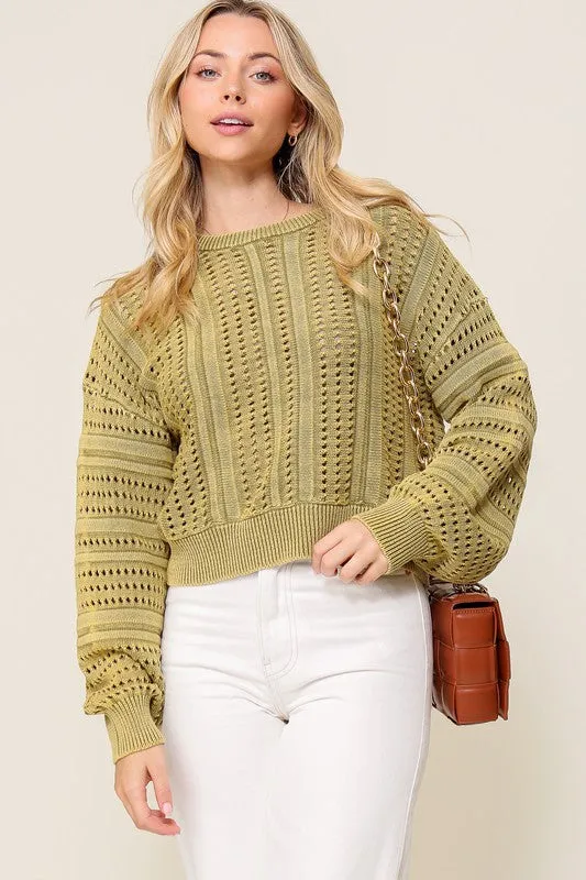 ACID WASH SWEATER