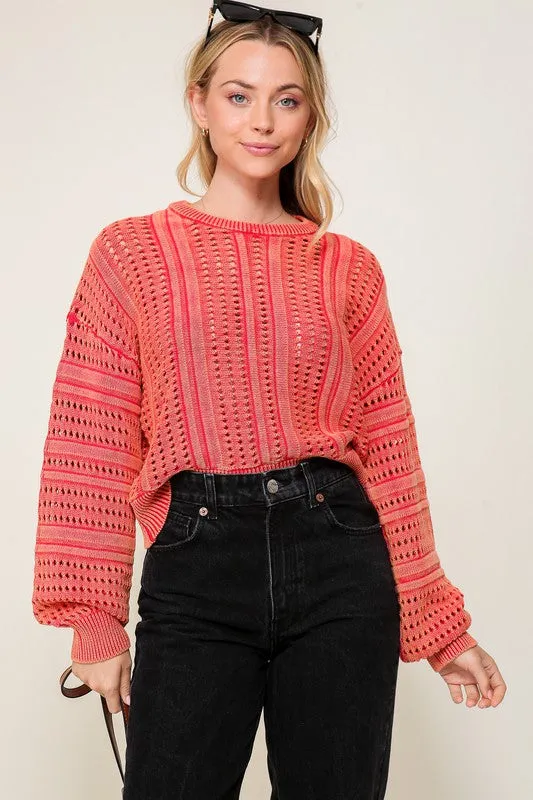 ACID WASH SWEATER