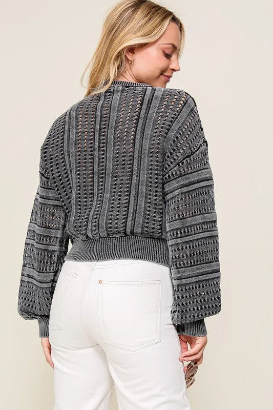 ACID WASH SWEATER