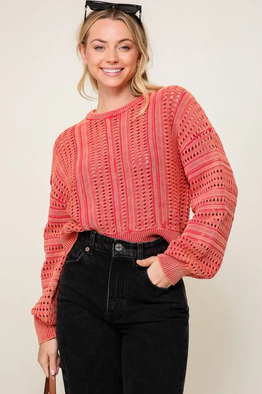 ACID WASH SWEATER