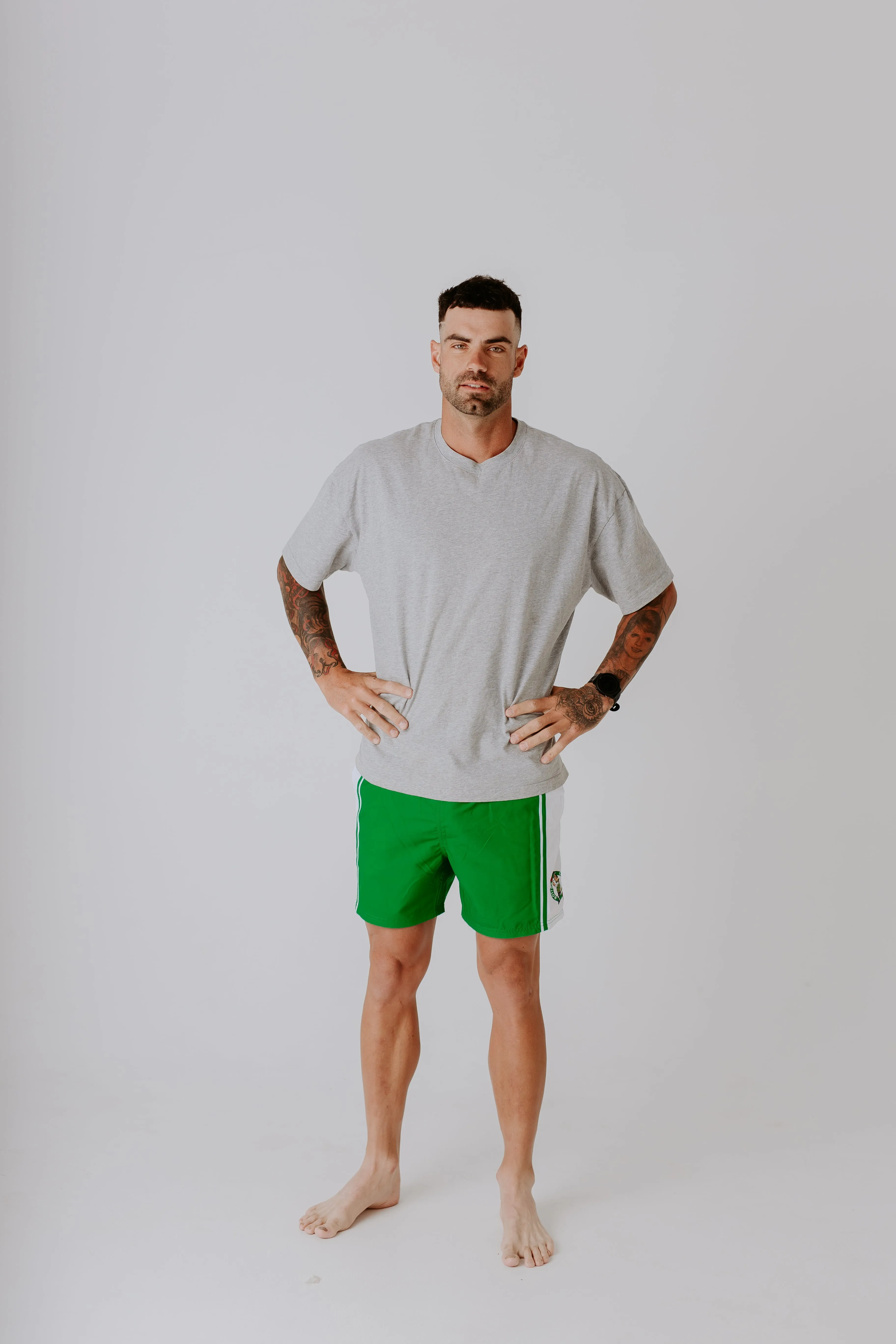 Adult Boston Celtics Board Shorts