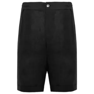 Alpha Studio Black Linen Short