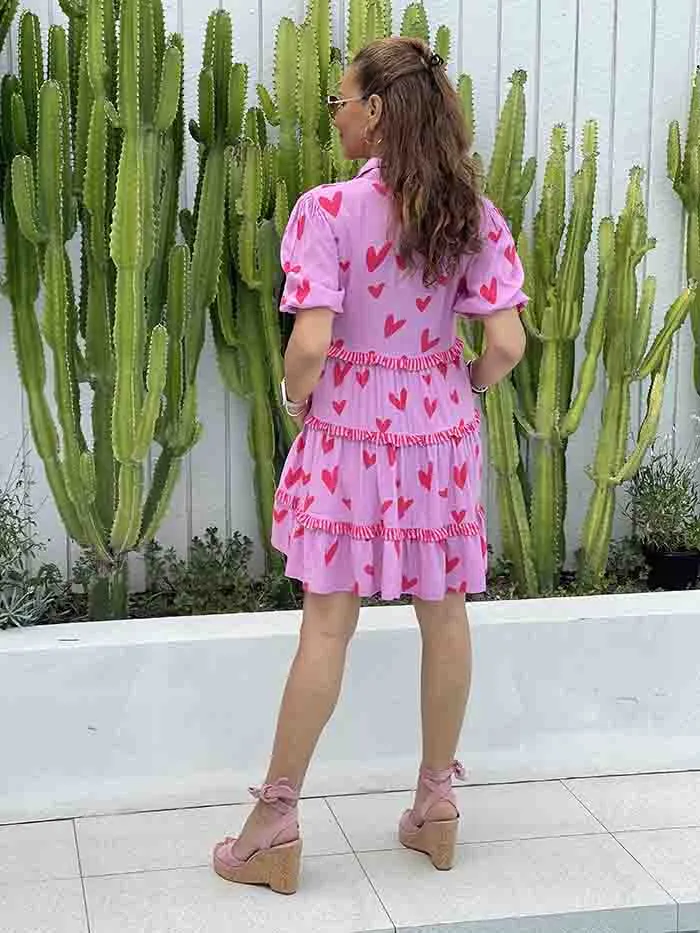 Amore Heart Dress - Pink