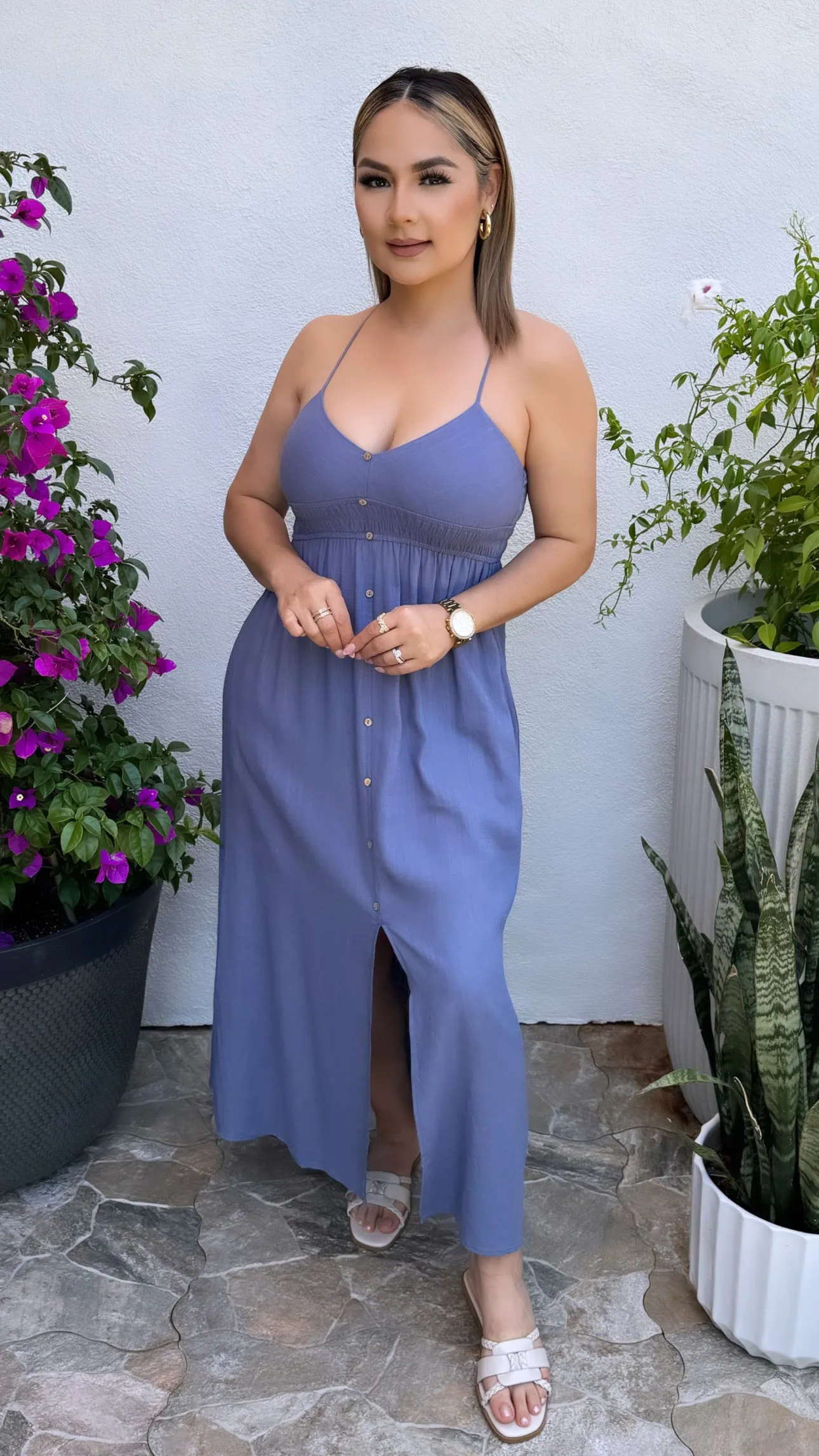 AYNARA BLUE DRESS