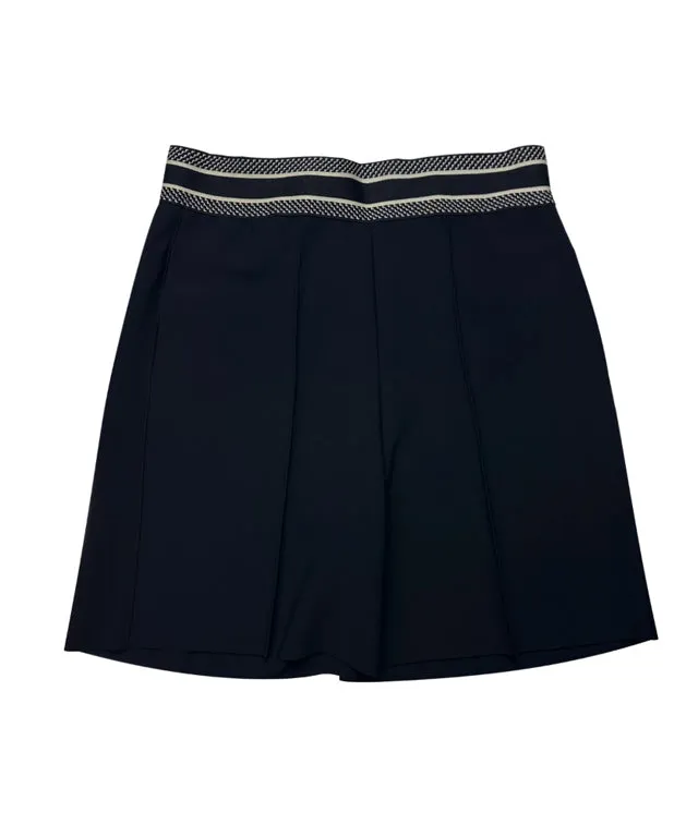BENECIA 12 Pintuck Part 5 Shorts - Black