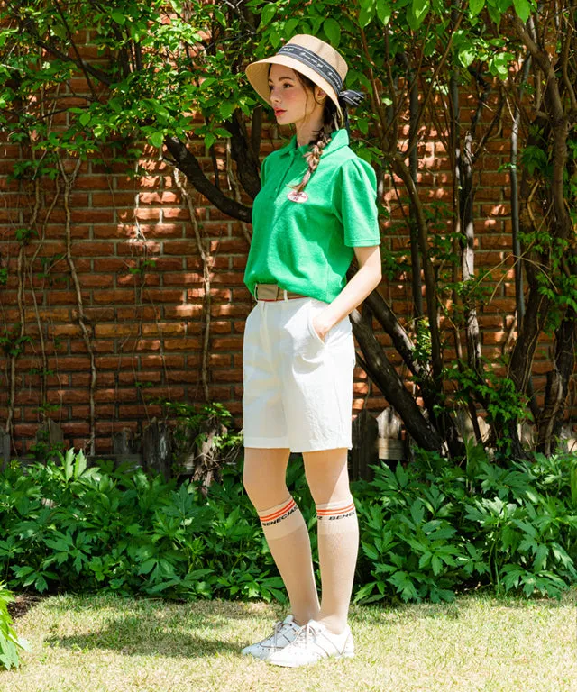 BENECIA 12 Redline Shorts - White