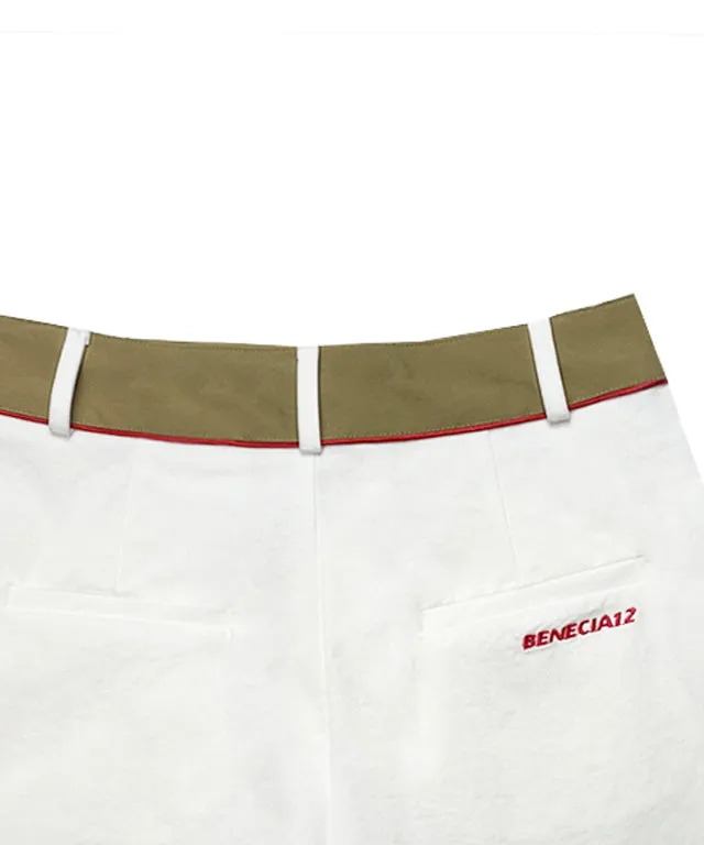 BENECIA 12 Redline Shorts - White