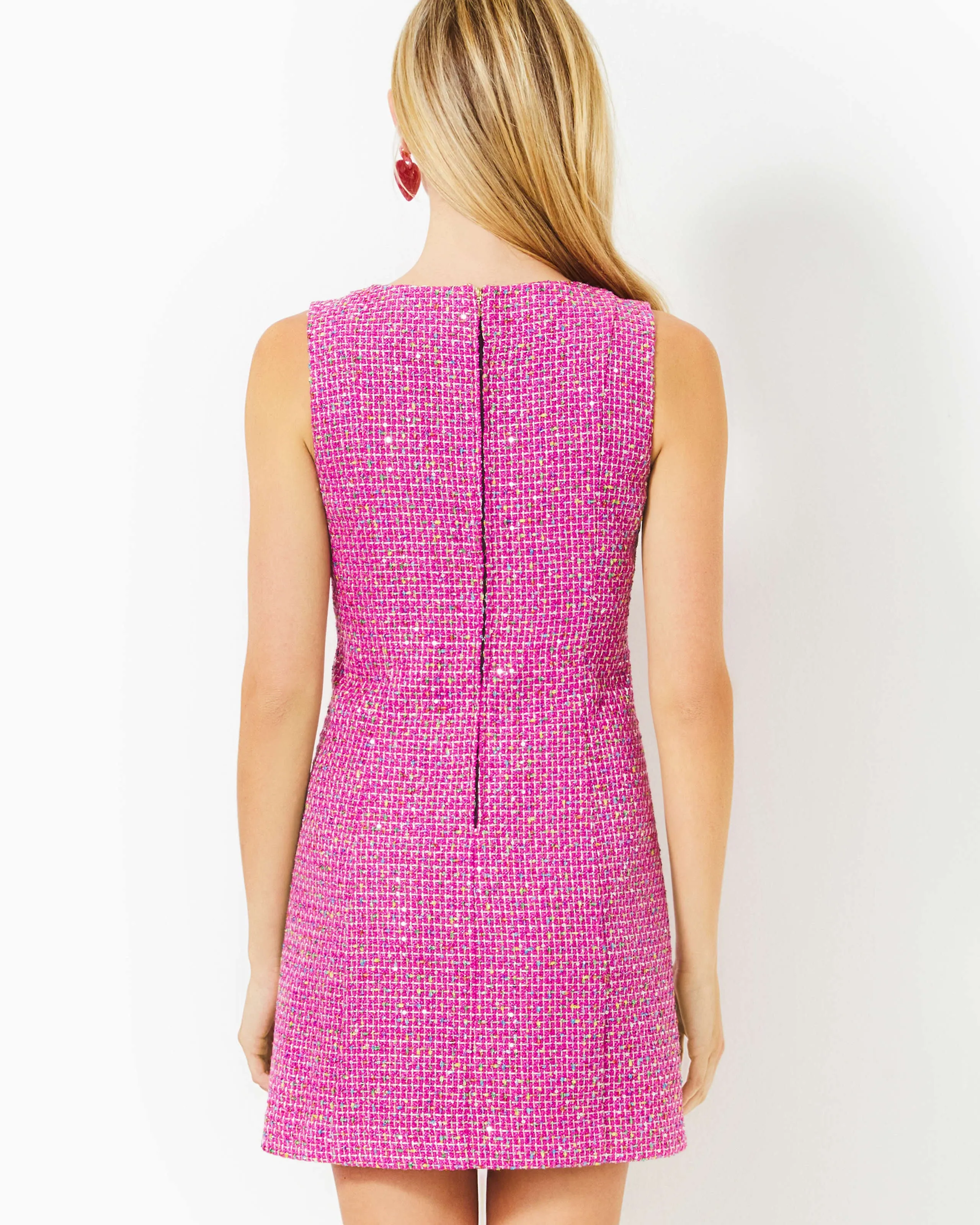 Bindy Shift Romper Dress - Elderflower Blossom Bungalow Boucle