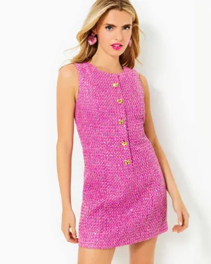 Bindy Shift Romper Dress - Elderflower Blossom Bungalow Boucle
