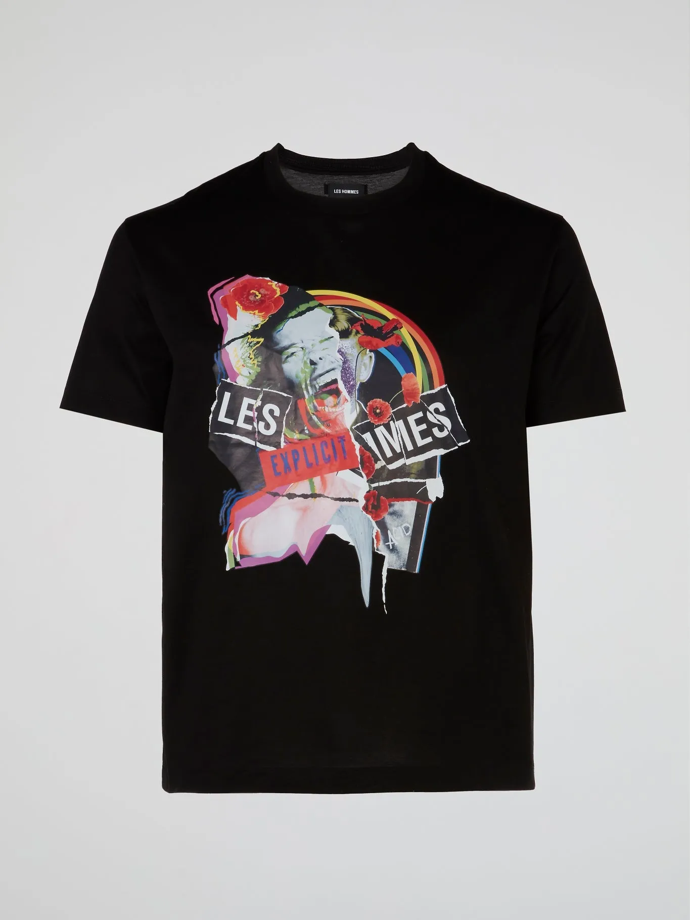 Black Collage Print T-Shirt