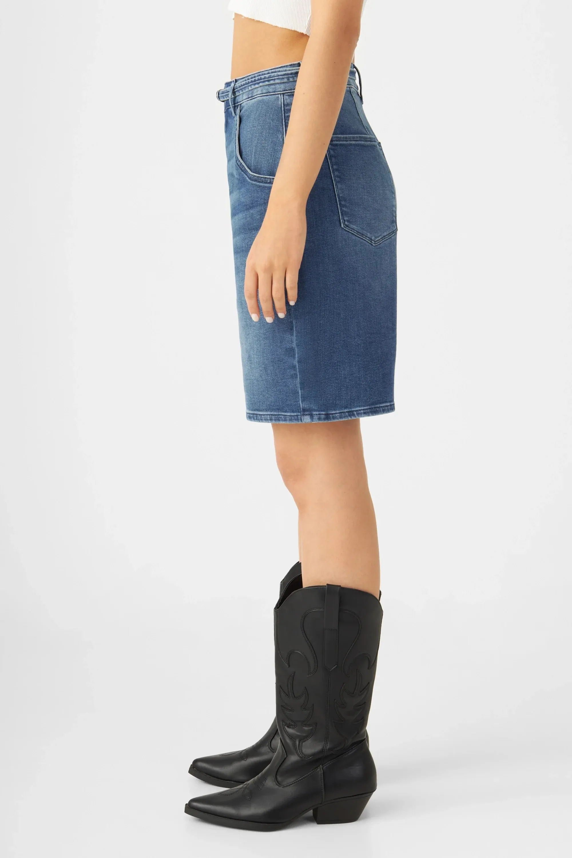 Blinky Soft Denim Shorts Vintage Blue
