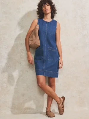 Blue Denim Shift Dress