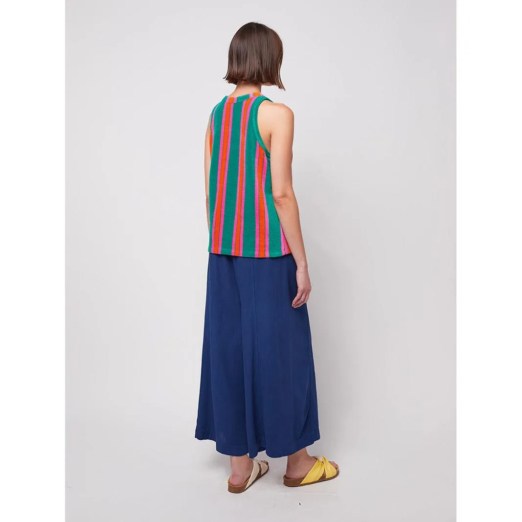 Bobo Choses Woman - Multicolour stripes terry tank top