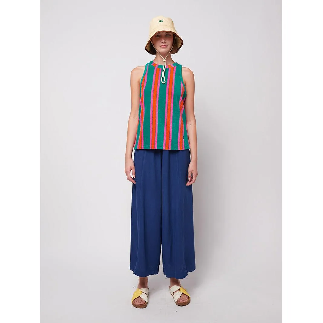 Bobo Choses Woman - Multicolour stripes terry tank top