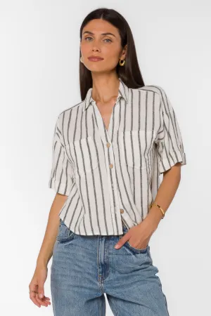 Brandon Black Stripe Shirt
