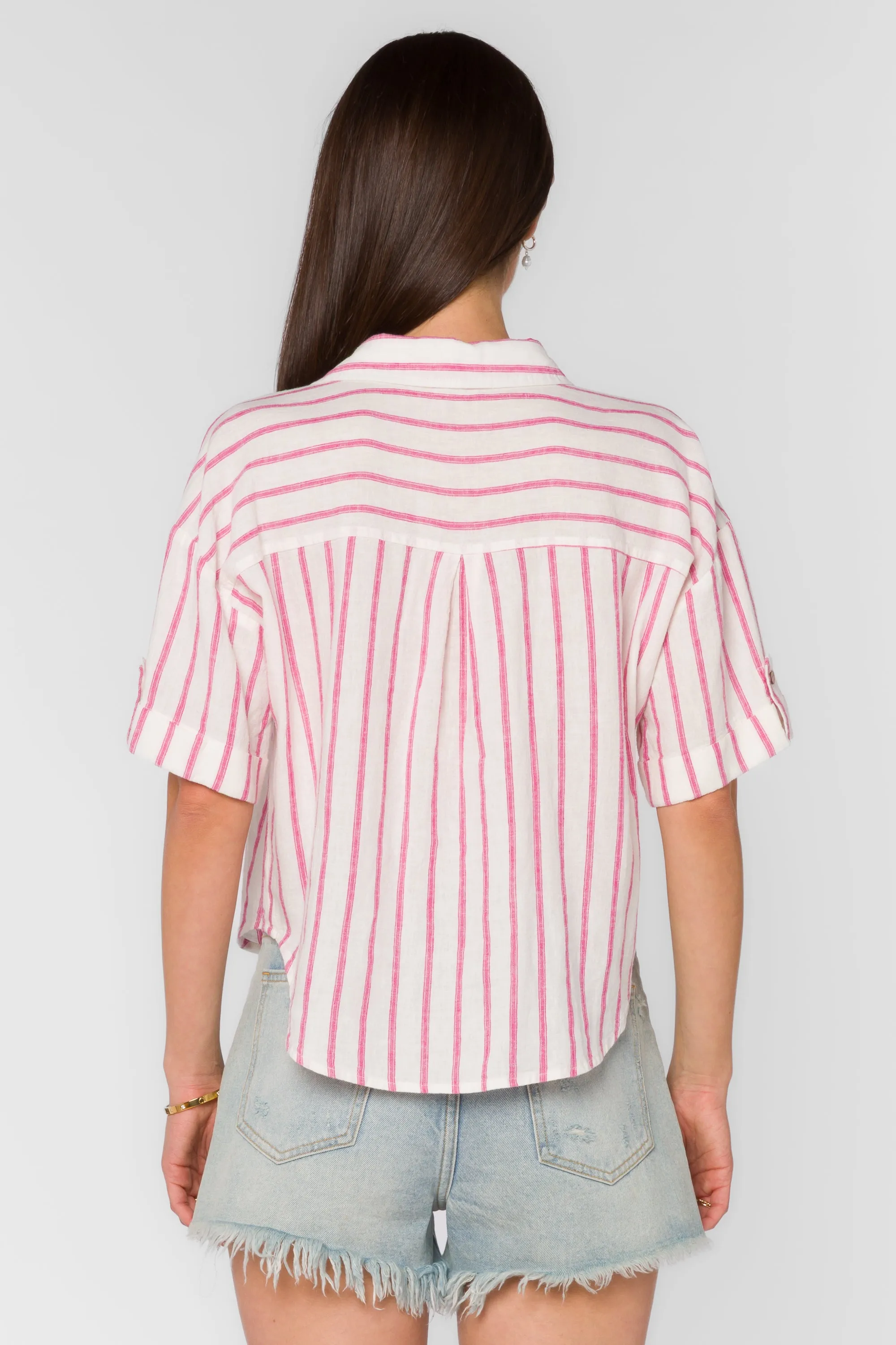 Brandon Fuchsia Stripe Shirt