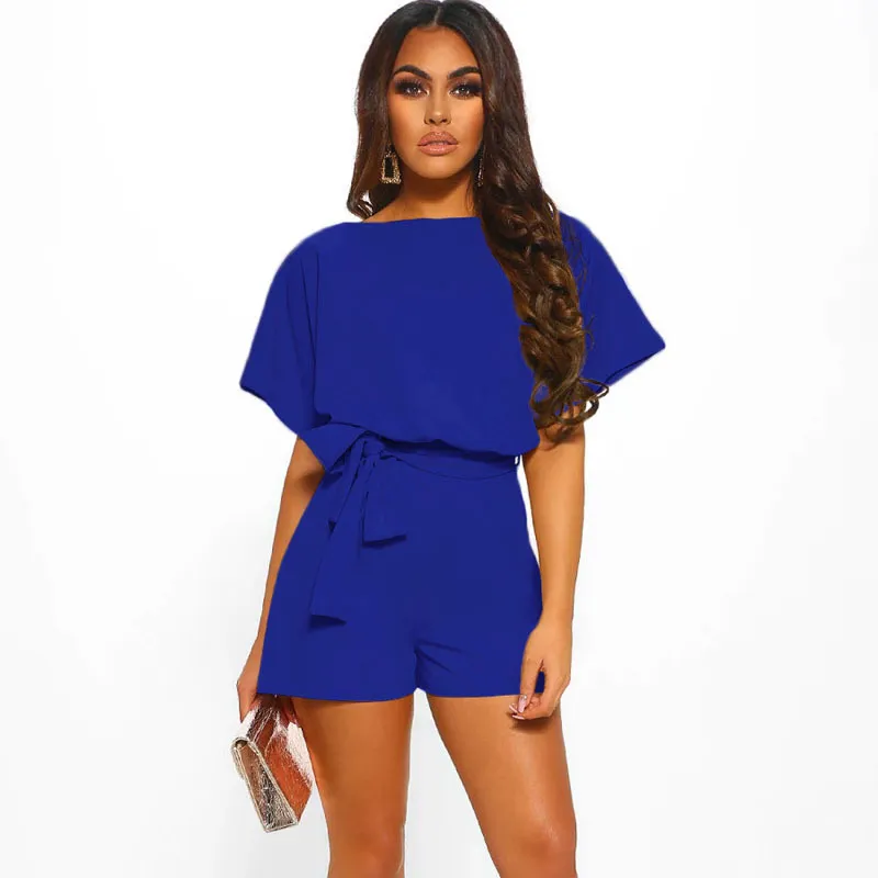Breezy Glam Tie-Waist Flutter Sleeve Romper
