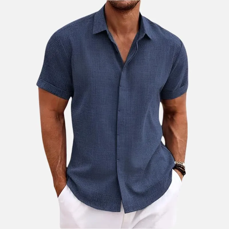 Bruno Amalfi Refined Linen Button-Up