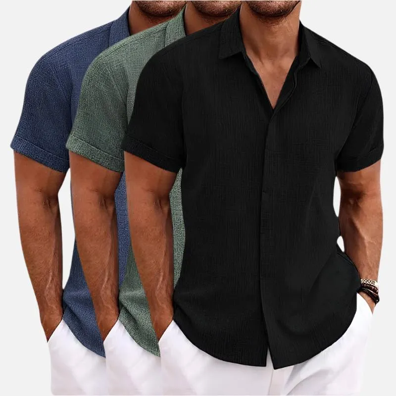 Bruno Amalfi Refined Linen Button-Up