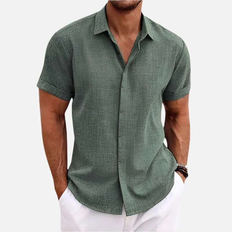 Bruno Amalfi Refined Linen Button-Up