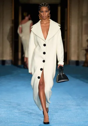 Button Detail Coat Dress