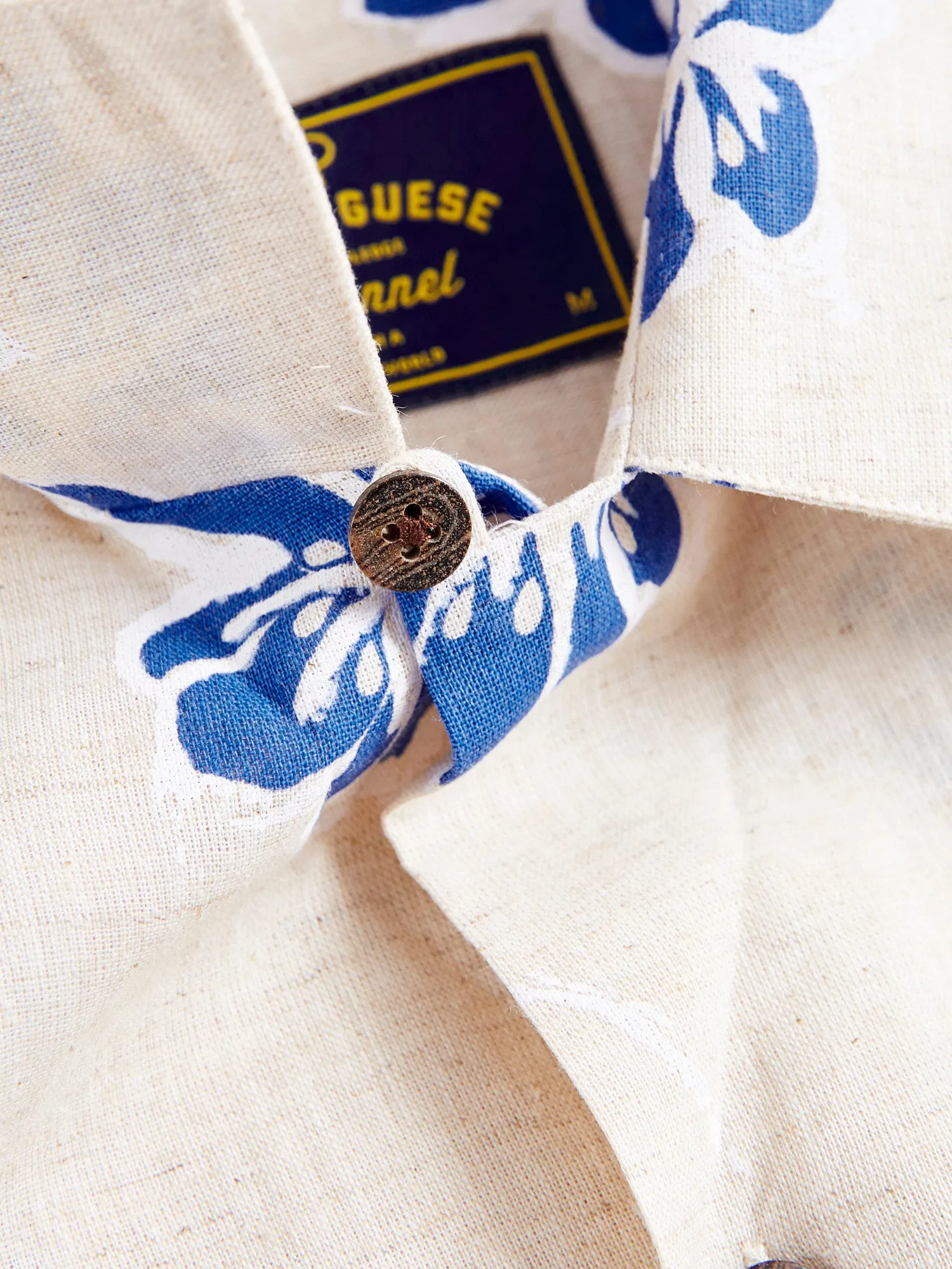 Canvas Button-Up Shirt in Blue