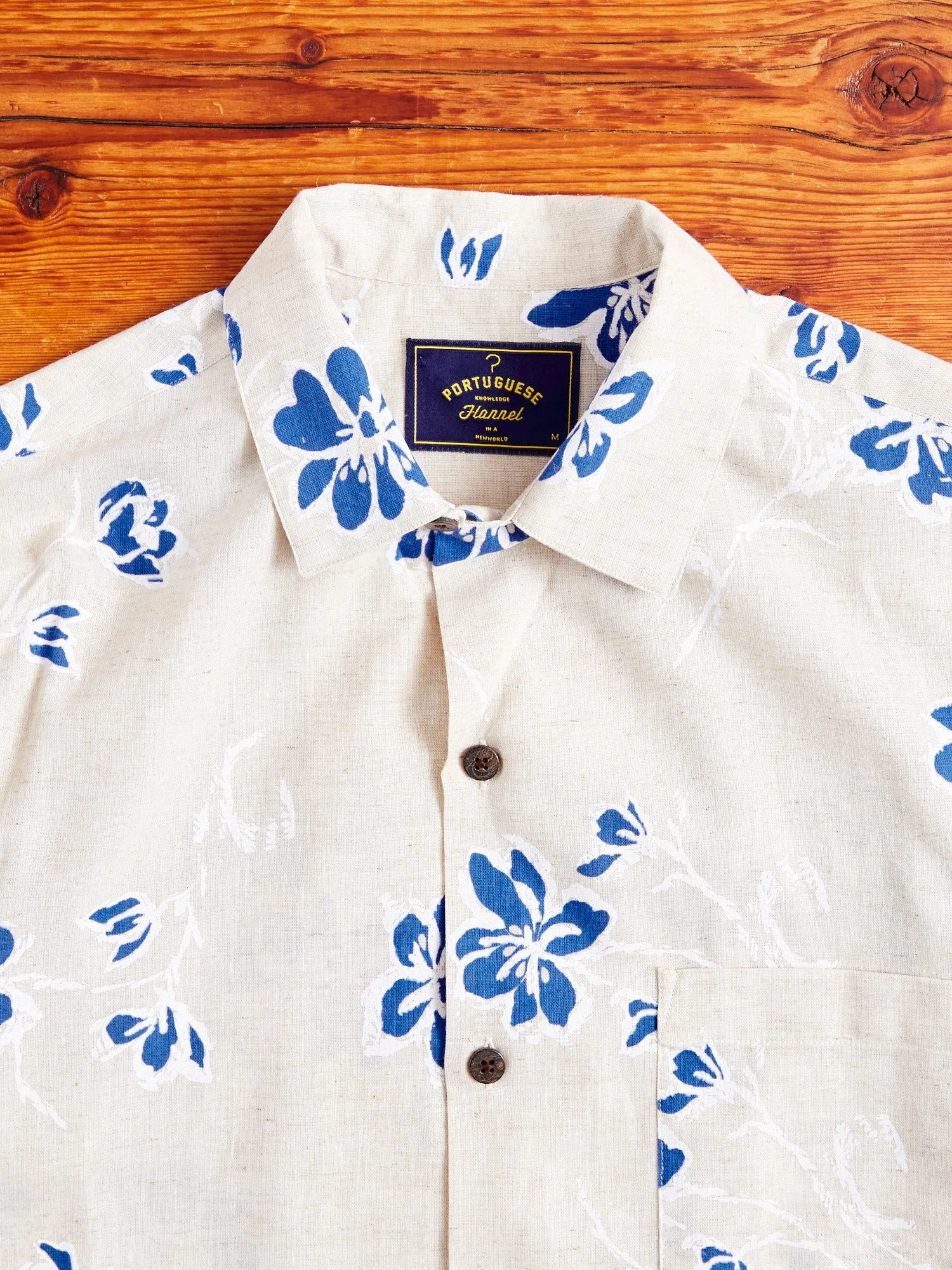 Canvas Button-Up Shirt in Blue