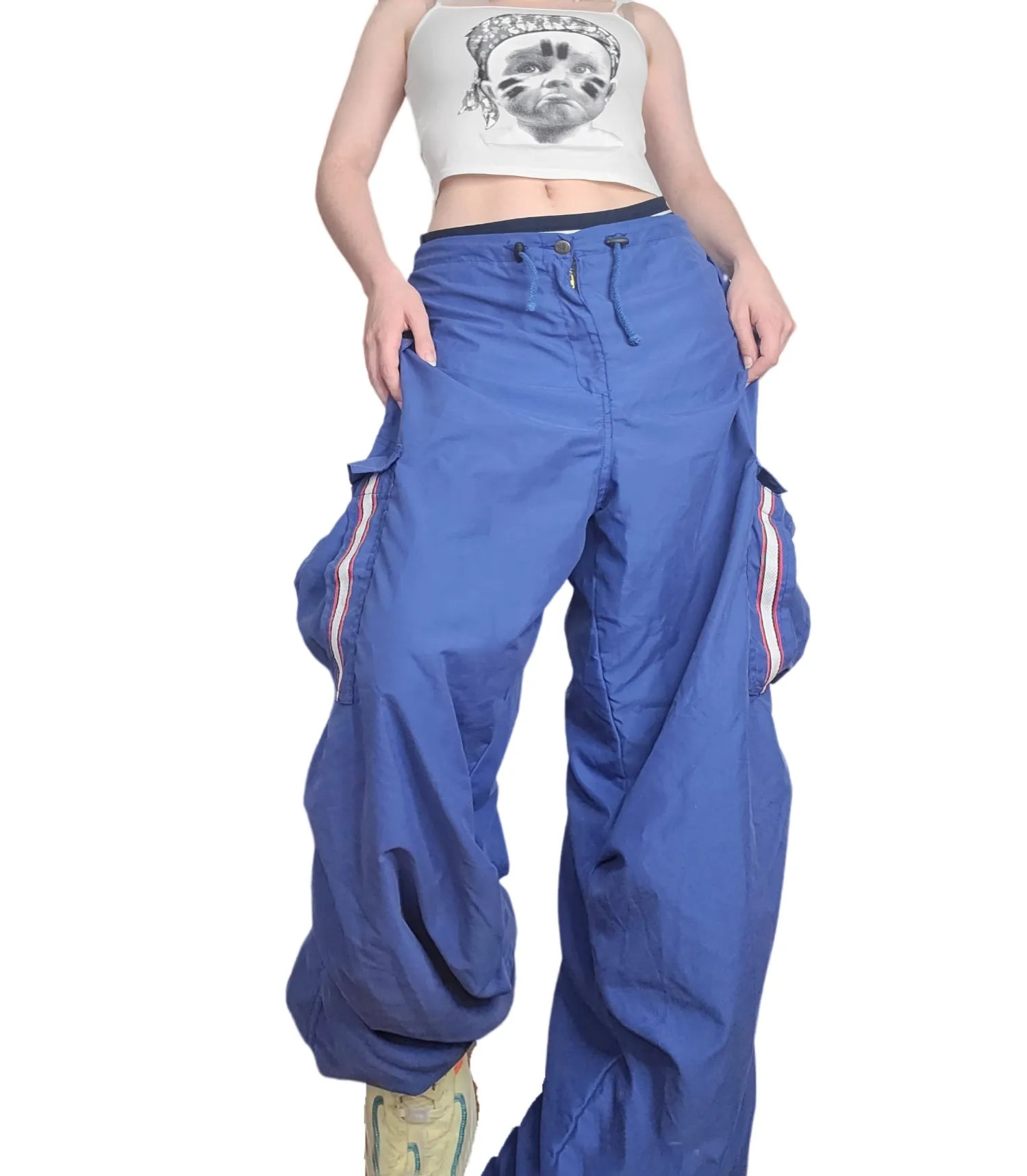 Cargo parachute bleu vintage