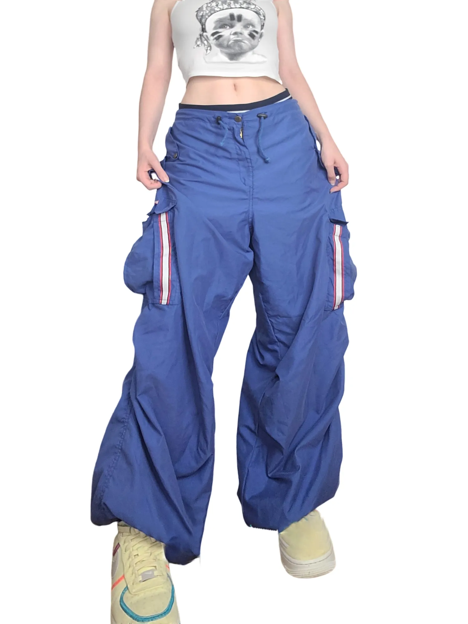 Cargo parachute bleu vintage