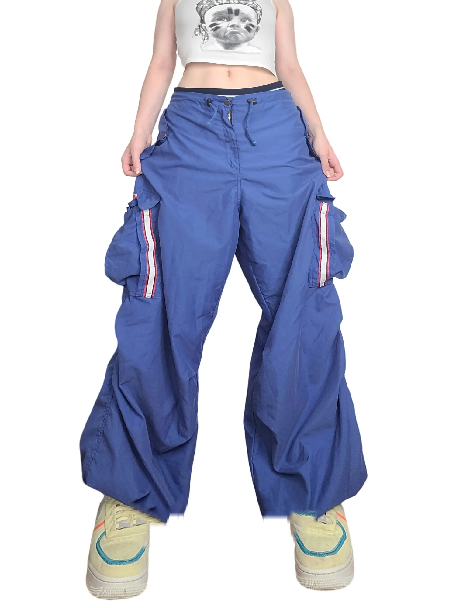 Cargo parachute bleu vintage