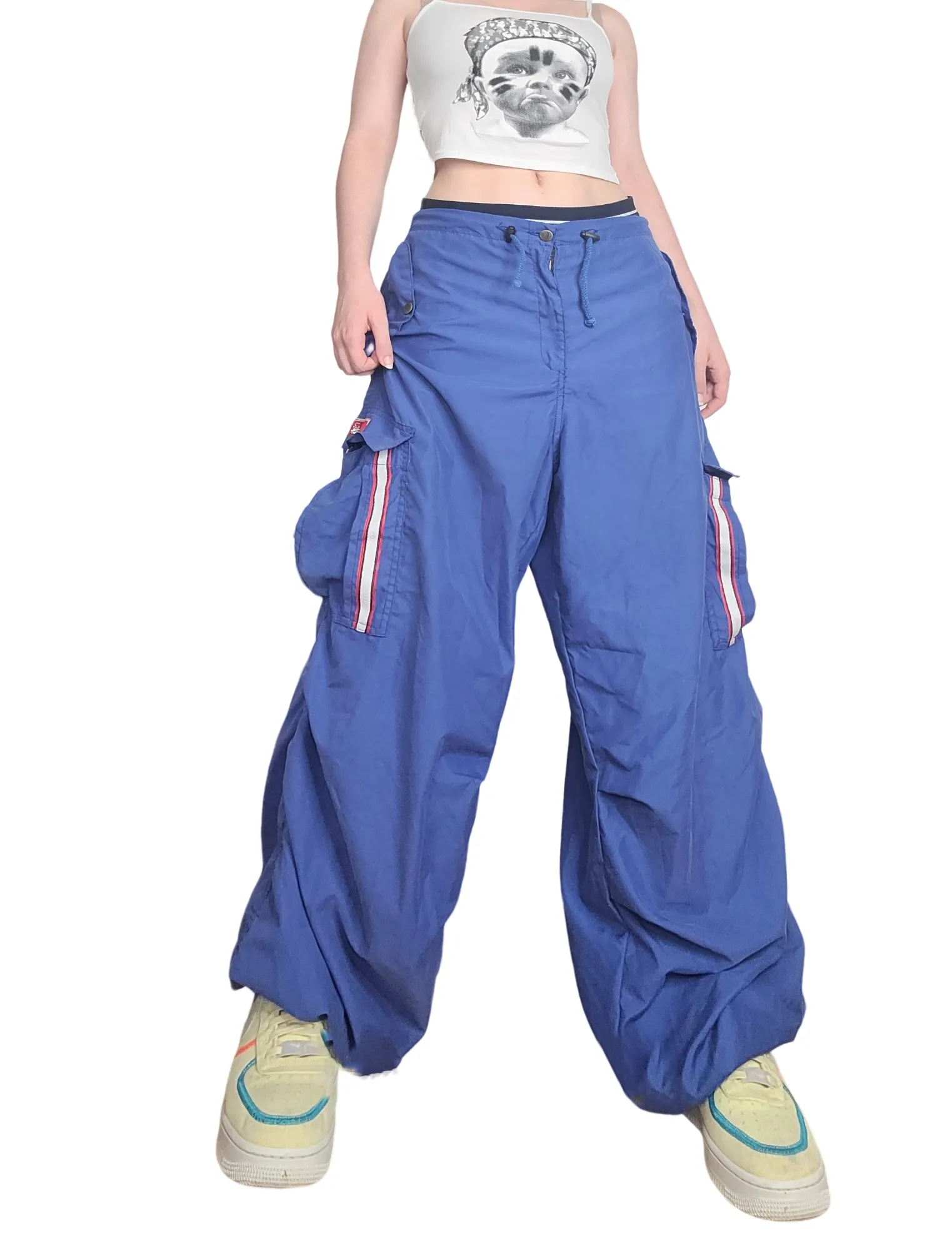 Cargo parachute bleu vintage