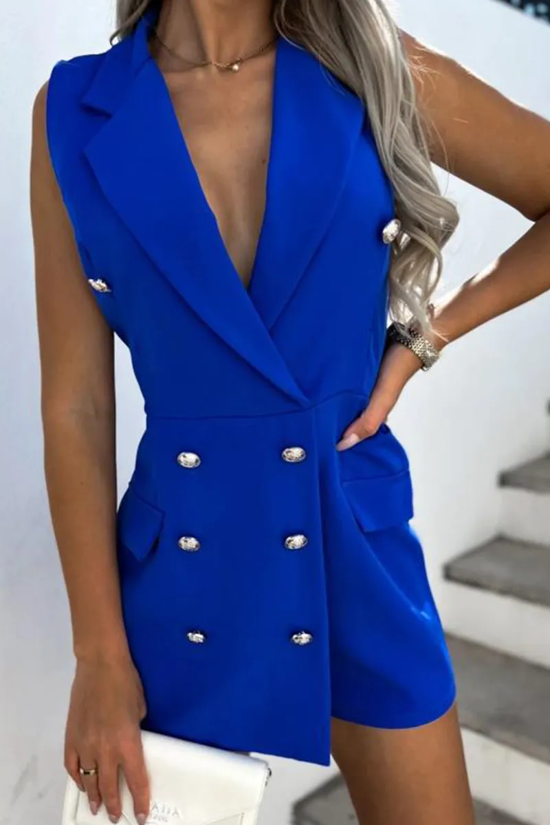 Casual Solid Patchwork V Neck Straight Jumpsuits(6 Colors)