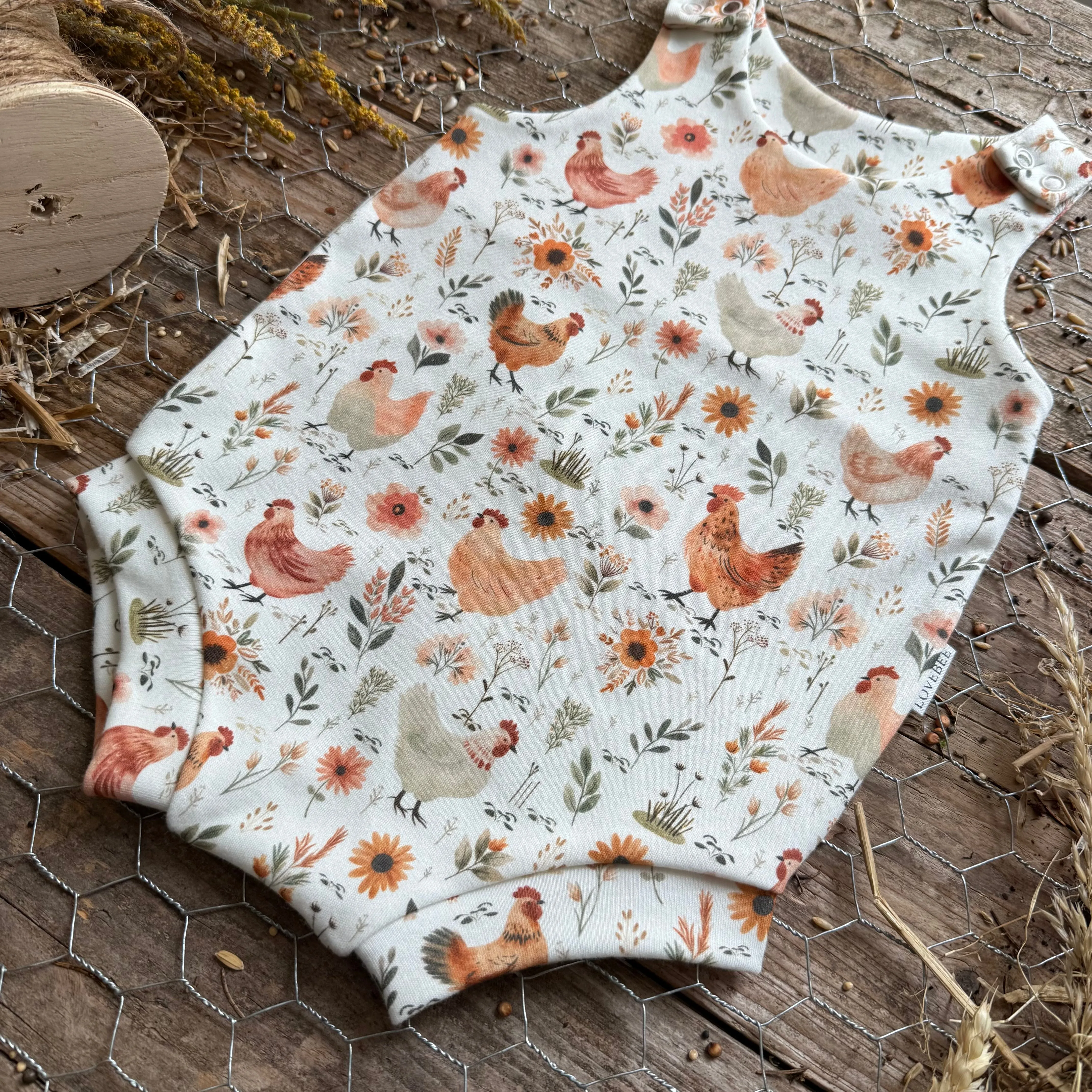 Chicken Meadow Bloomer Romper | Ready To Post