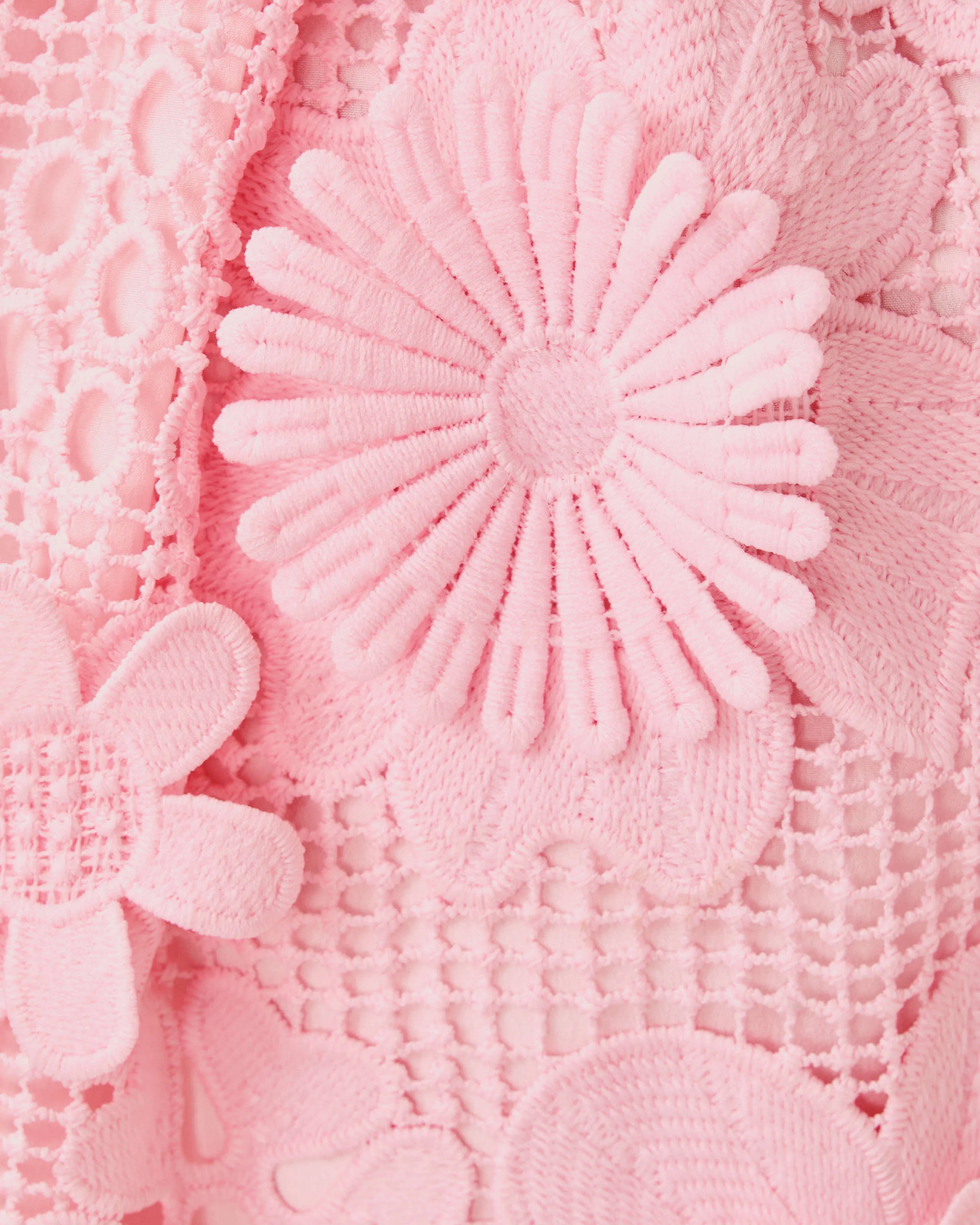 Cindy Skirted Lace Romper - Pink Muse Passion Flower