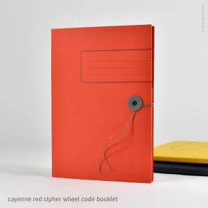 Cipher Wheel Code Booklet (#574): Cayenne Red