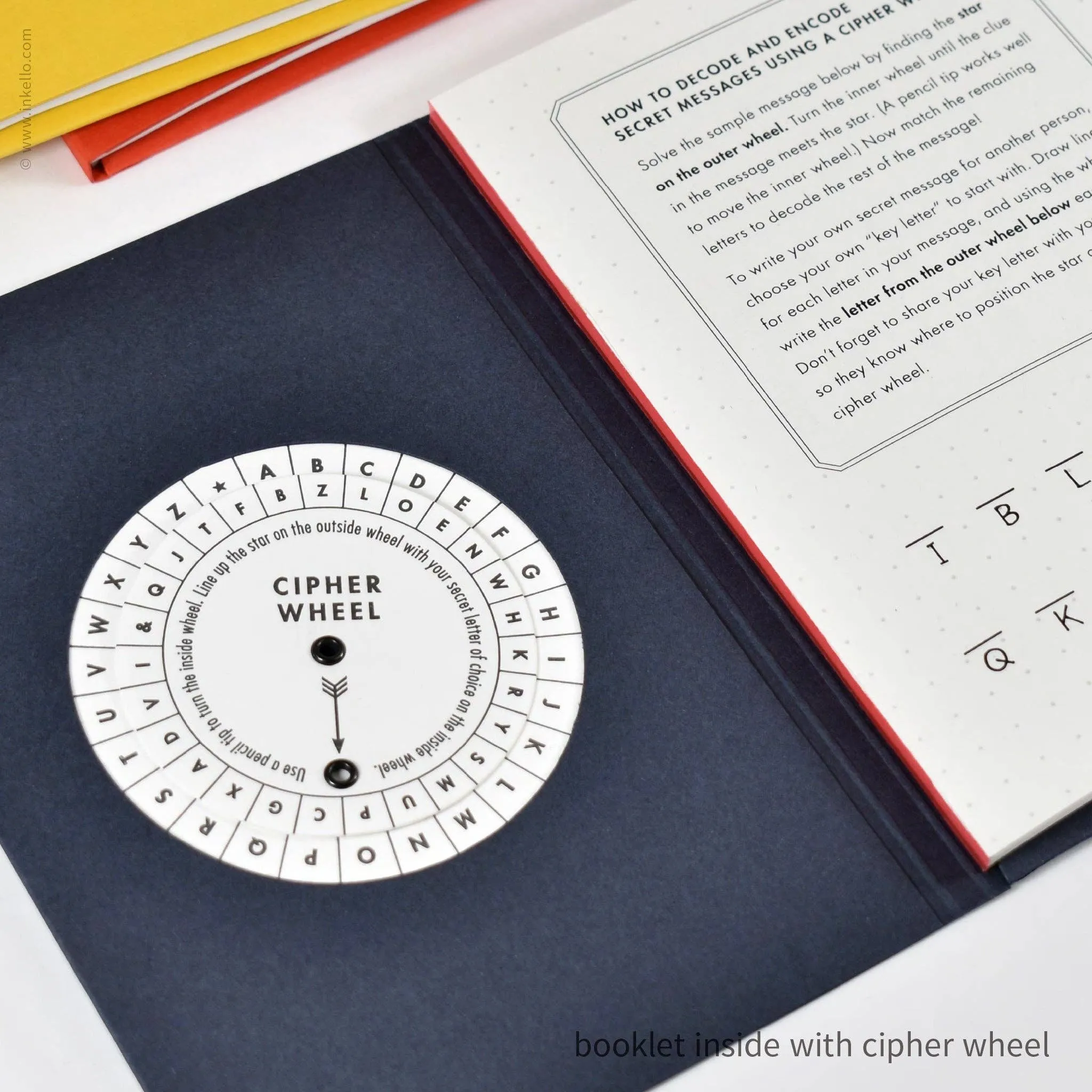 Cipher Wheel Code Booklet (#574): Cayenne Red