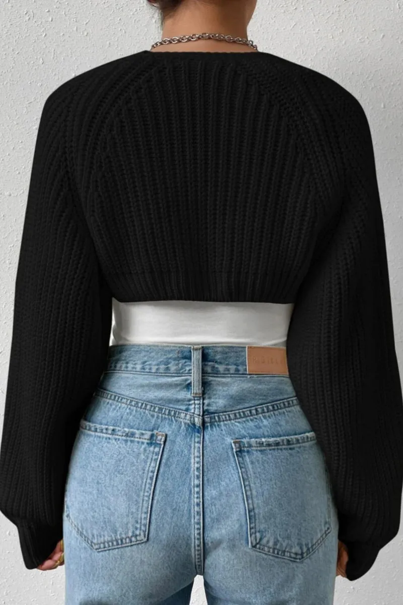 CK0604 Knitted Sweater Shrug