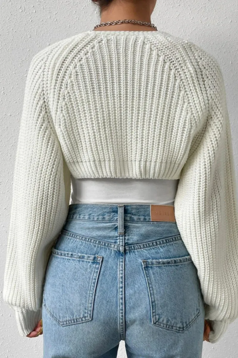 CK0604 Knitted Sweater Shrug