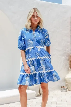 Cobalt Blue Sorrento Shirt Dress