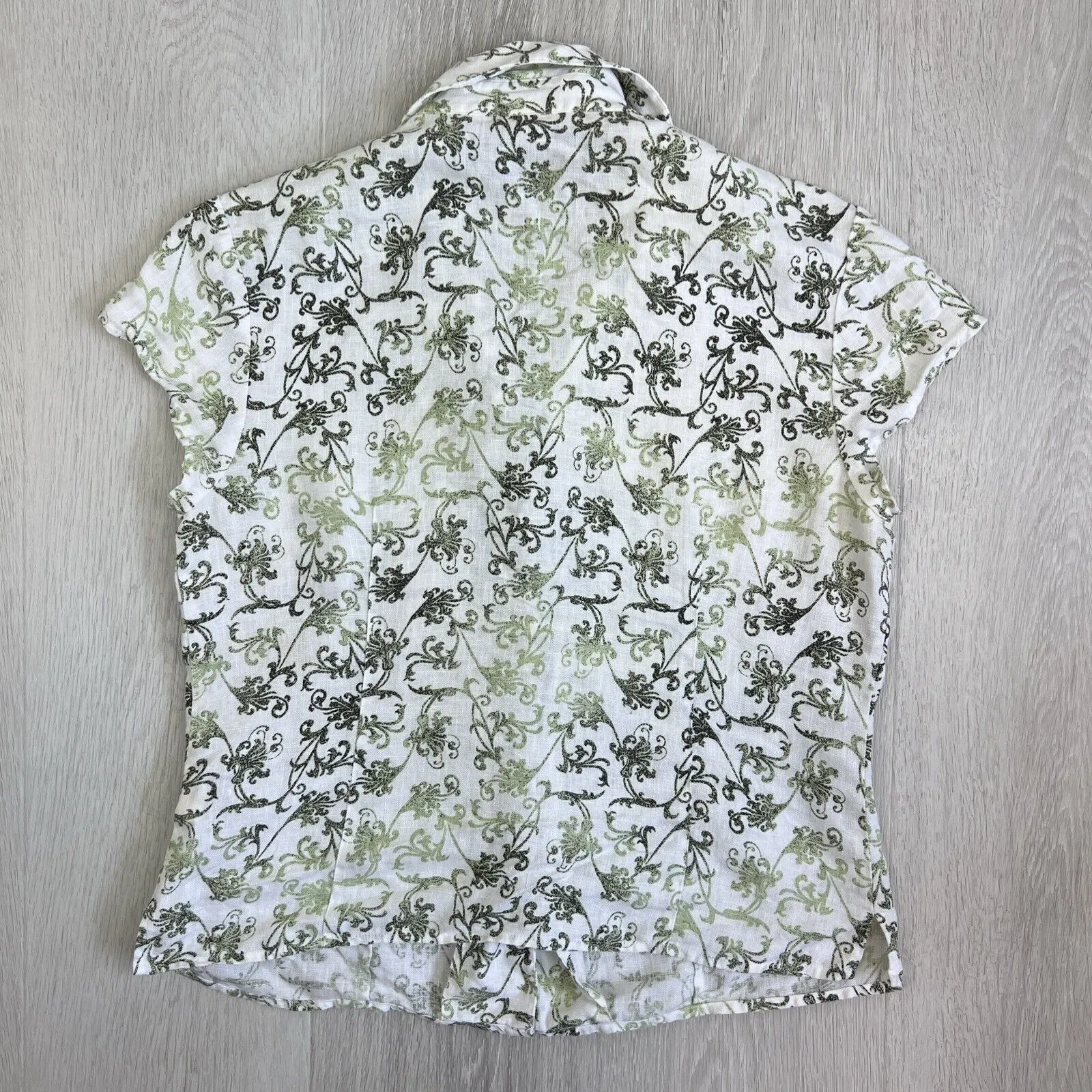 Colorado Womens Button Up Linen Shirt Size Large