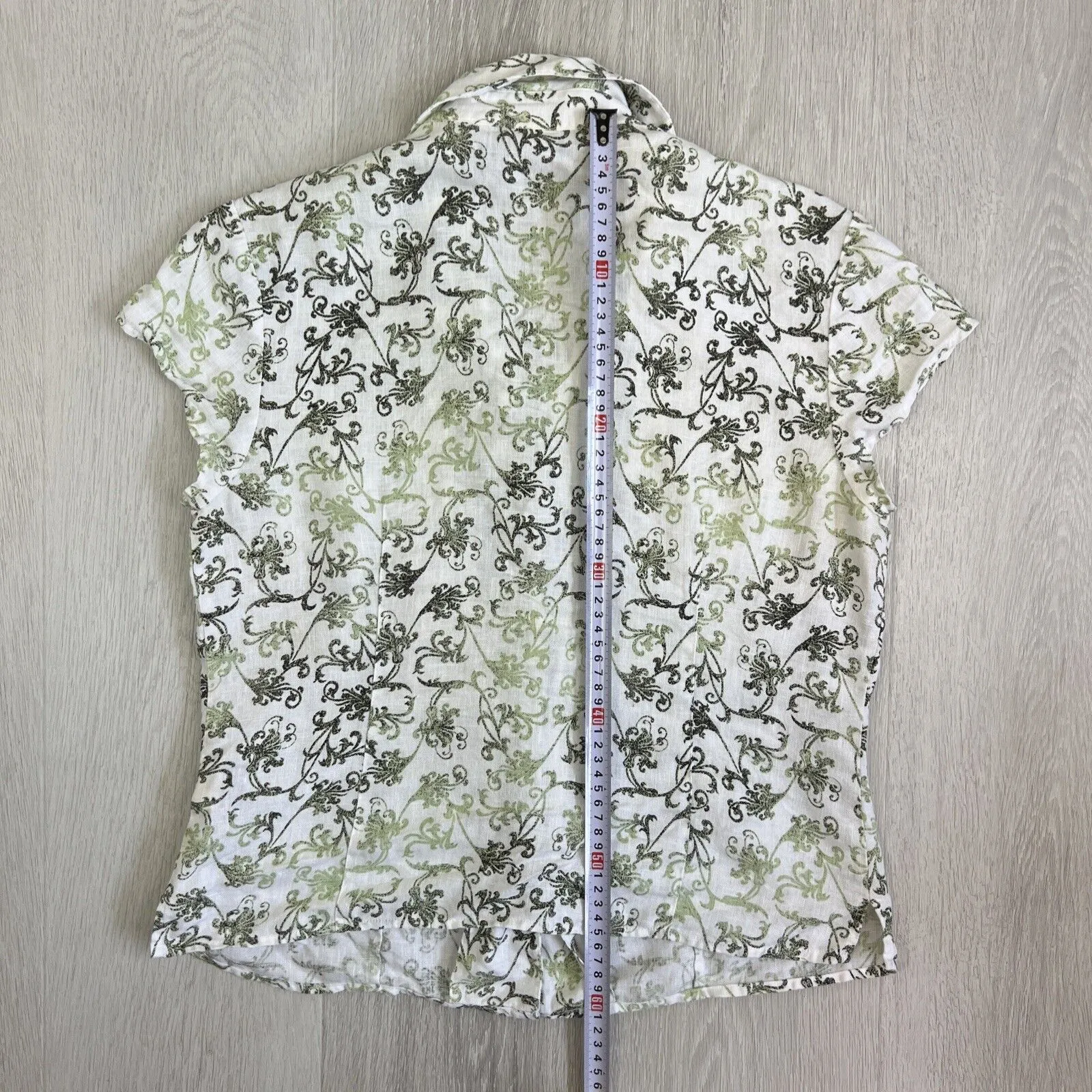 Colorado Womens Button Up Linen Shirt Size Large