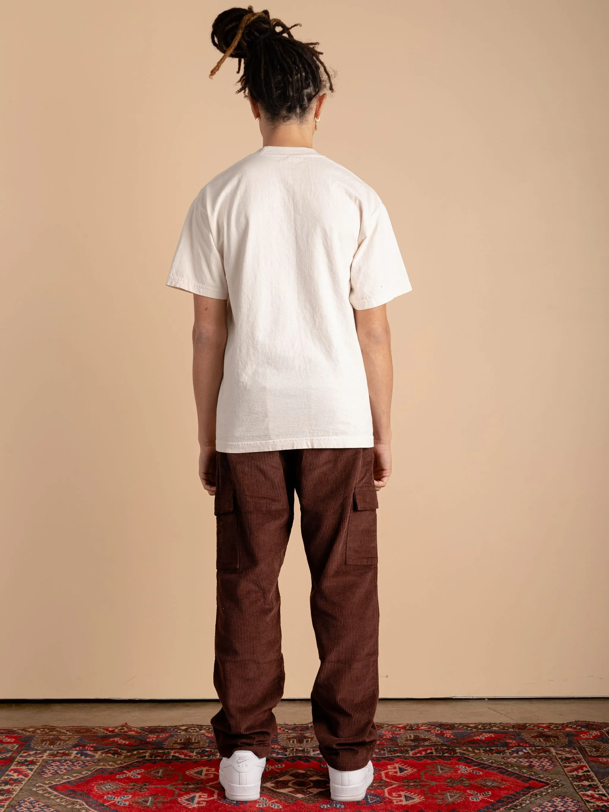 Corduroy Cargo Pants-Chocolate