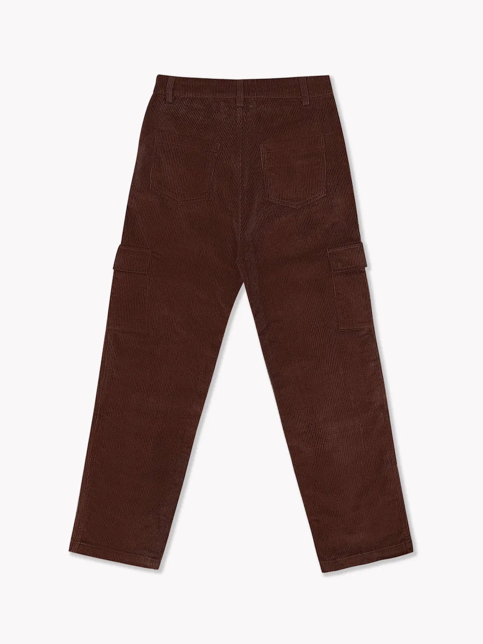 Corduroy Cargo Pants-Chocolate