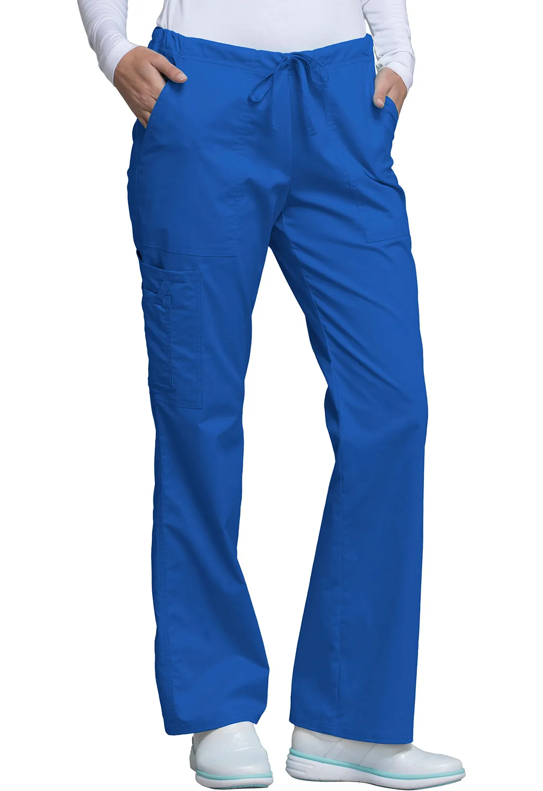 Core Stretch 4044 Mid Rise Drawstring Cargo Pants Royal